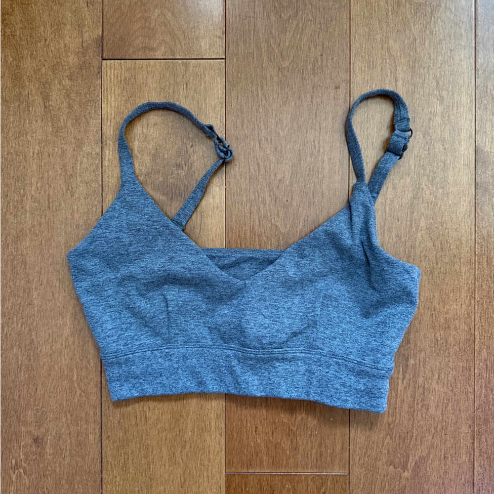 Vitality Gray Sports Bra Medium+